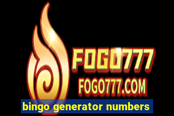 bingo generator numbers