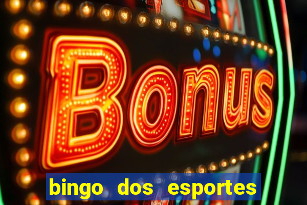 bingo dos esportes para imprimir